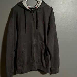 U.S POLO ASSN Gray Zipper Thermo Hoodie size XL like new.